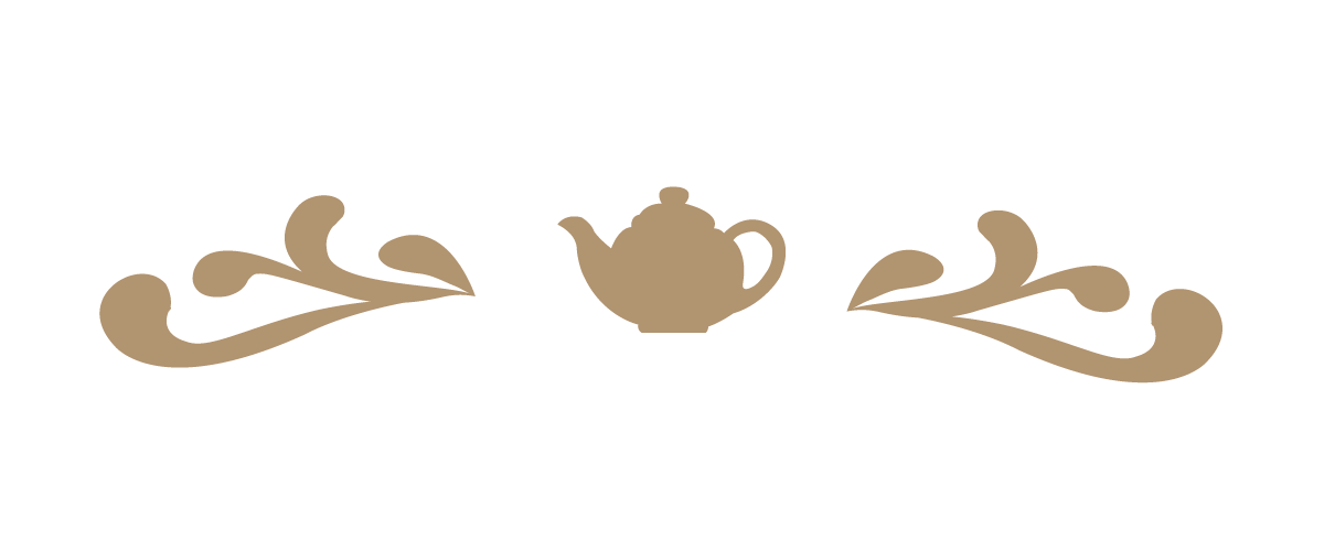 Teapot with surrounding swirls