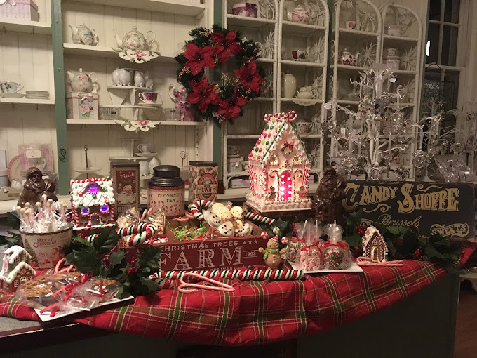 Table decorated with Christmas Decoration