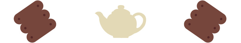 teapot with cookies