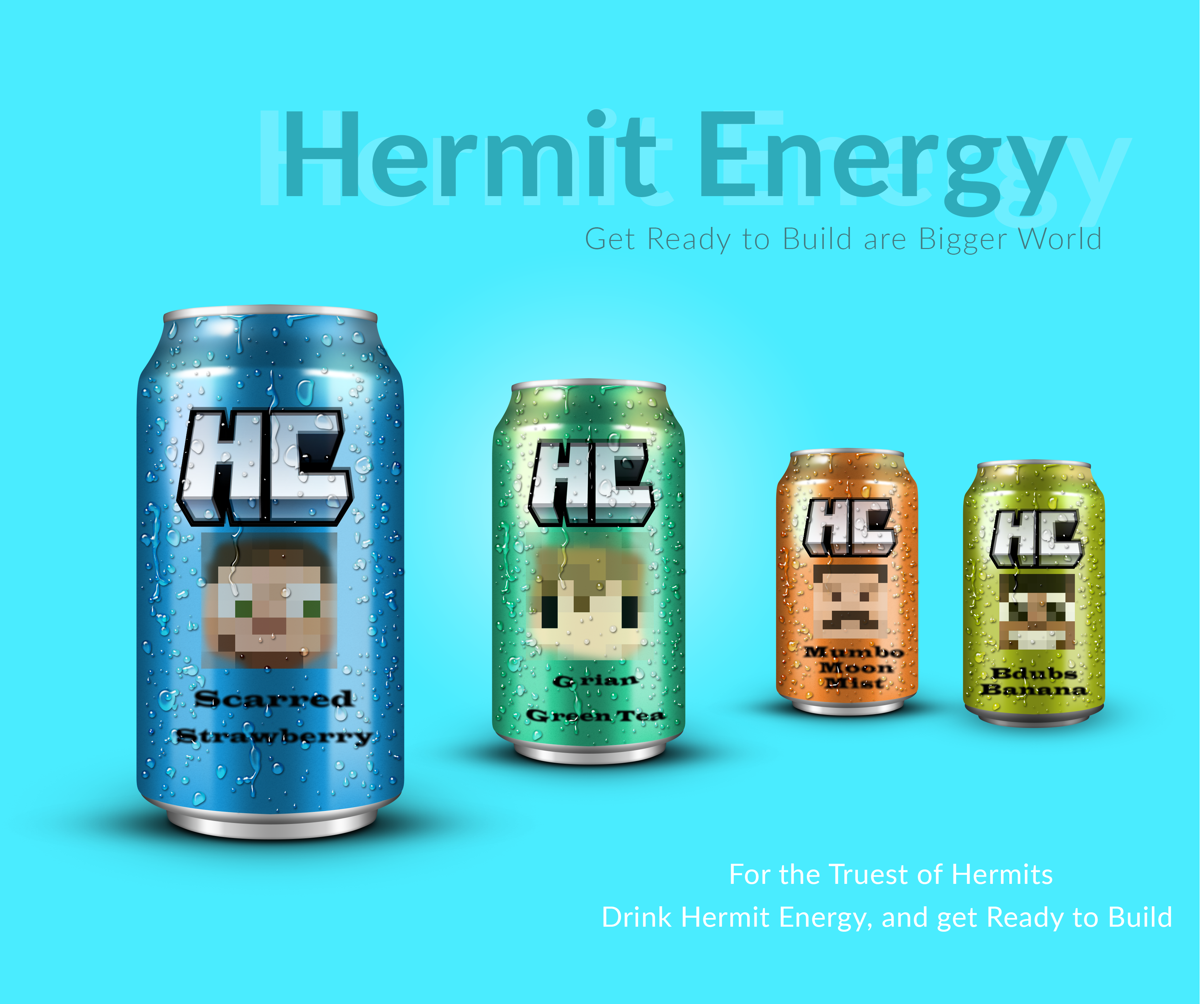 Hermit Energy Drinks Ad