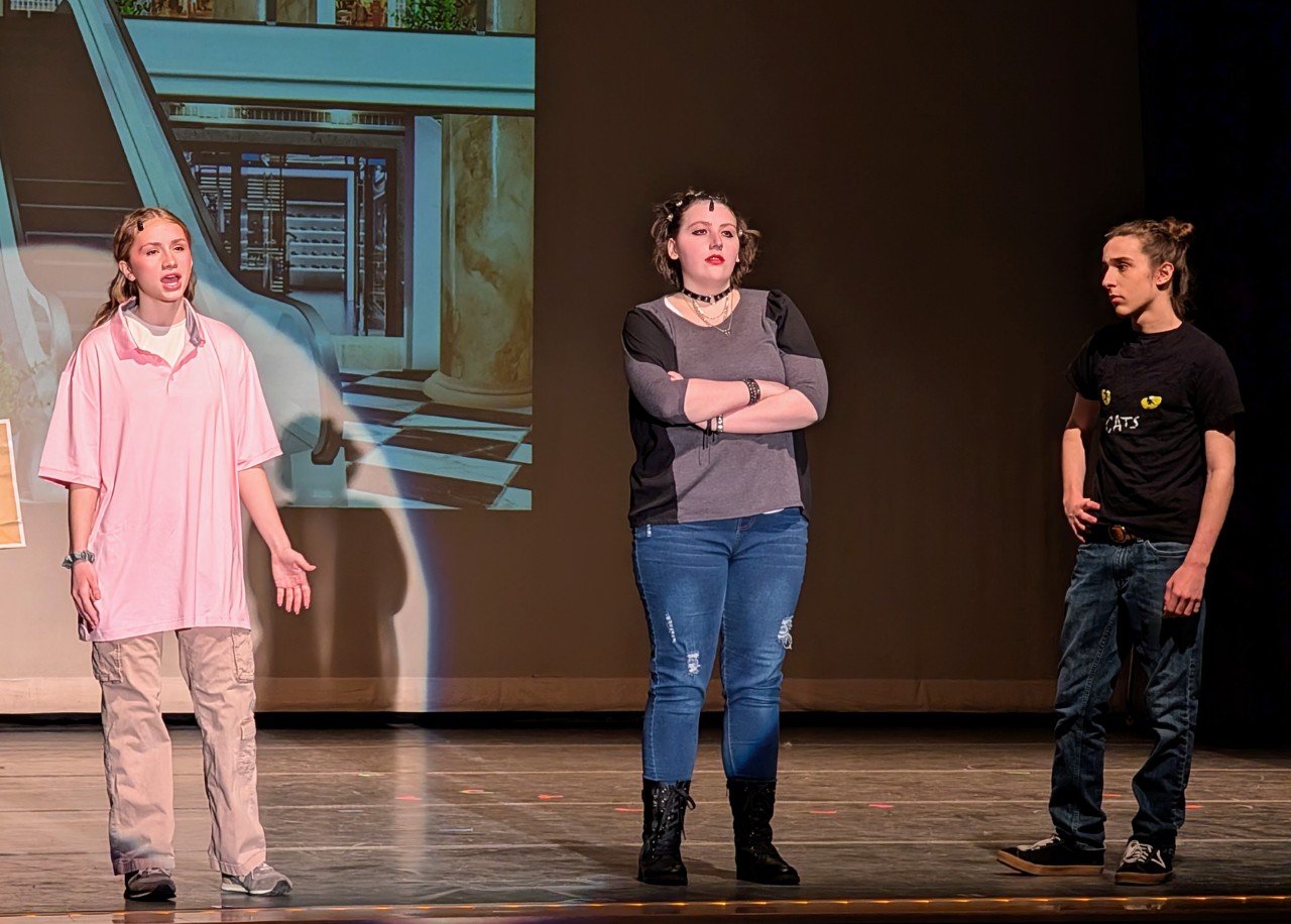me standing on stage with cady and damian