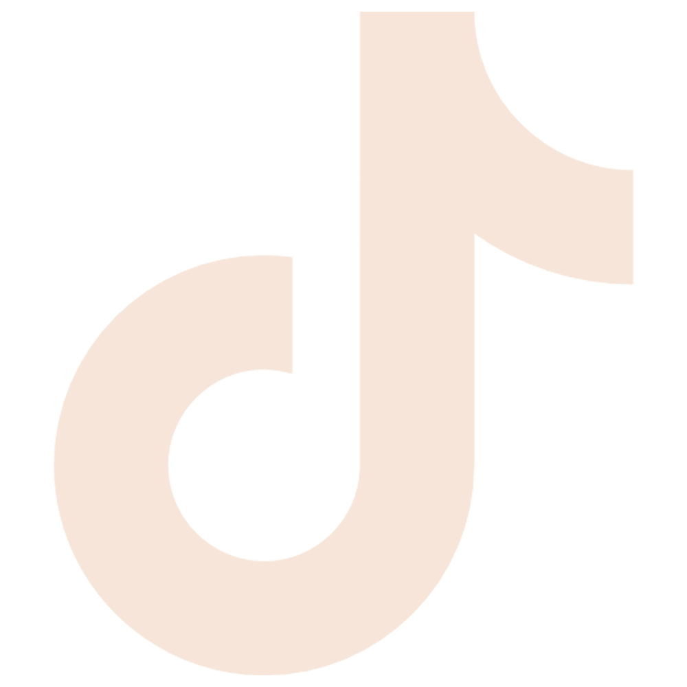tiktok logo recolored to be a cream color