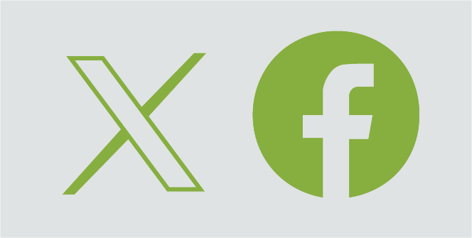 Twitter and Facebook Logo
