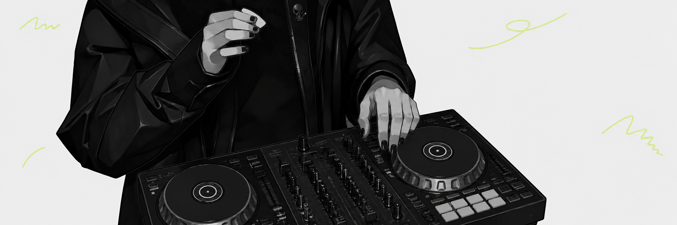 DJ playing music at a party