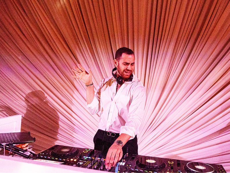 DJ at a corporate event