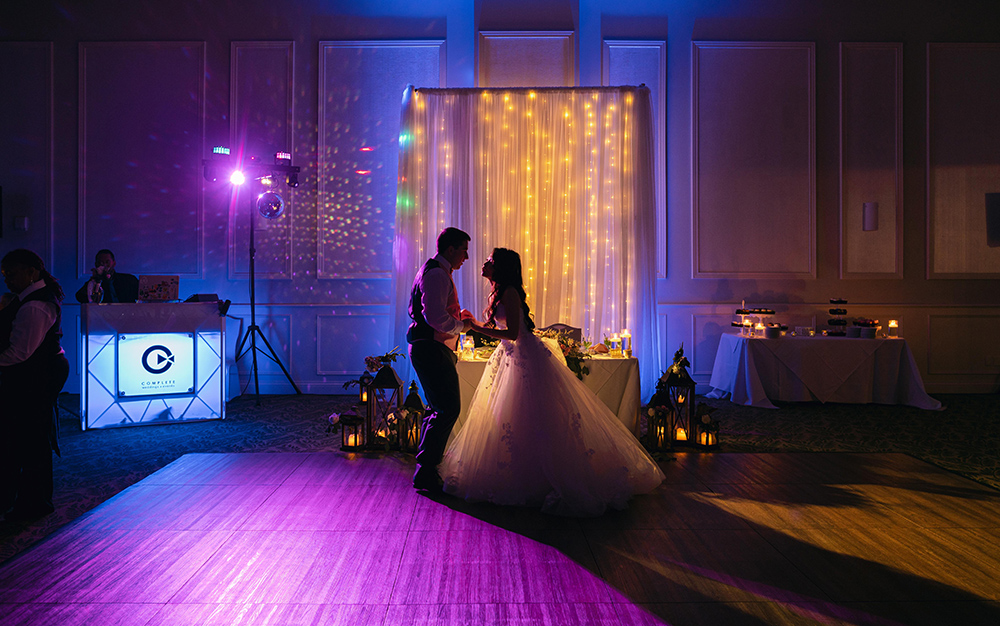 DJ at a wedding